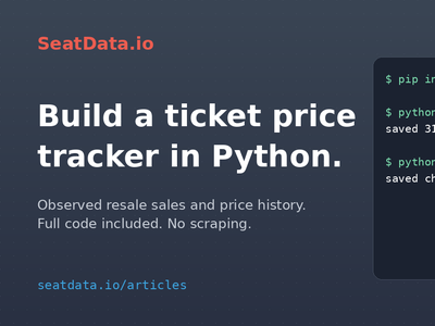 Build a Ticket Price Tracker in Python (With an API)